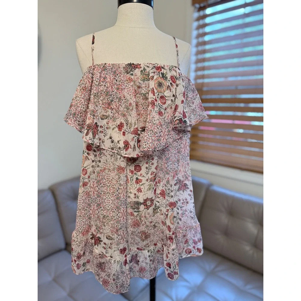 NWOT Victorias Secret Cami Babydoll/Slip Pink Metallic Stripe L/G Tie Back